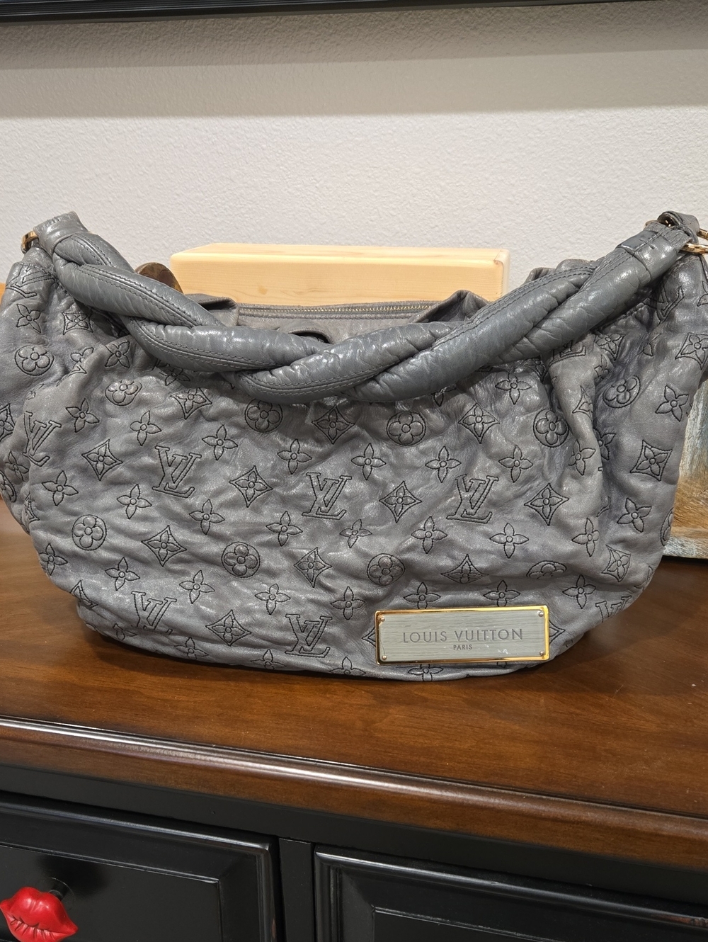 LOUIS VUITTON Olympe Nimbus Lambskin Leather Shoulder Bag - Authentic